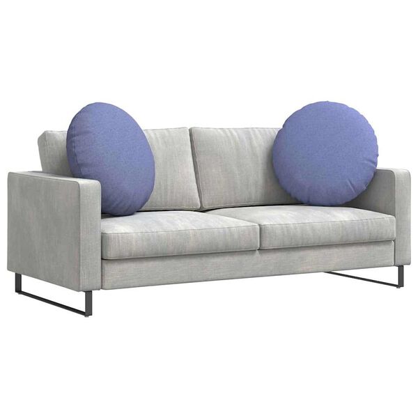 vidaXL Sittkuddar 2 pcs Jeansblå Ø60 x 21 cm tyg