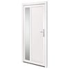 vidaXL Ytterd&ouml;rr vit 98x200 cm PVC