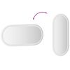 vidaXL Badrumsspegel LED 80x35 cm oval