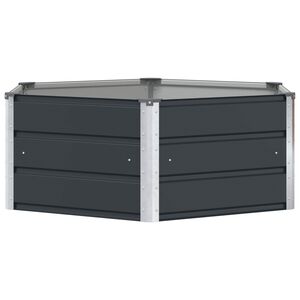 vidaXL Planteringsk&auml;rl Antracit 129 x 129 x 45 cm St&aring;l