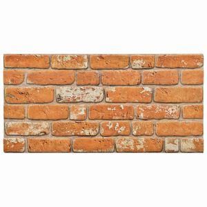 vidaXL V&auml;ggpaneler 10 st 100 x 50 cm Tegel EPS Skum