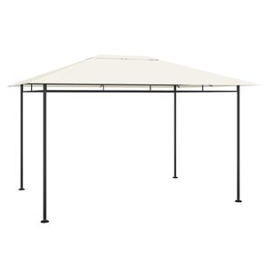 vidaXL Paviljong 384x281x270 cm gr&auml;ddvit 180 g/m&sup2;