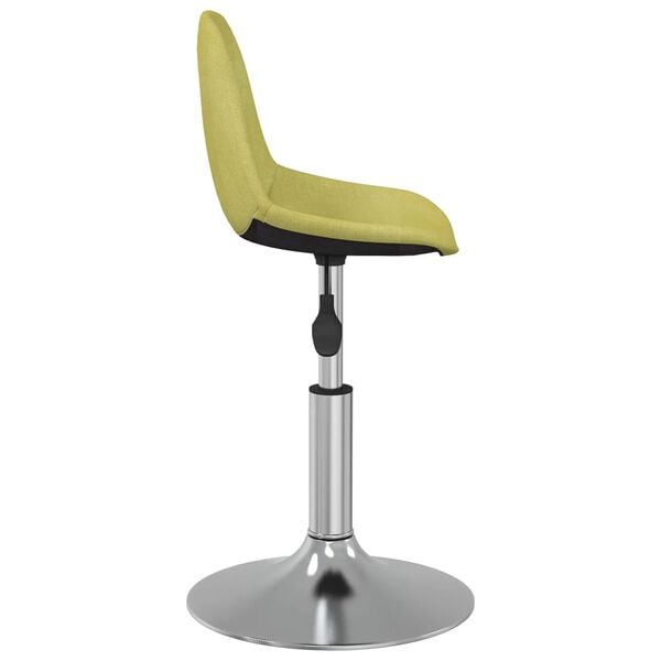 vidaXL Snurrbara matstolar 4 st gr&ouml;n tyg