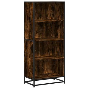 vidaXL Bokhylla r&ouml;kf&auml;rgad ek 60x35x139 cm konstruerat tr&auml;