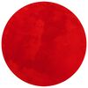 vidaXL Mjuk matta HUARTE med kort lugg tv&auml;ttbar r&ouml;d &Oslash; 160 cm