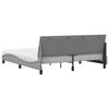 vidaXL Bed with Mattress "Hanko" Light Grey 180x200 cm Fabric
