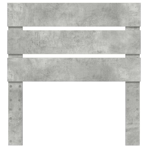 vidaXL Huvudgavel Betonggr&aring; 75 cm Konstruerat tr&auml;