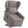 vidaXL Reclinerf&aring;t&ouml;lj med uppresningshj&auml;lp taupe tyg