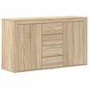 vidaXL Sideboard med l&aring;da Sonoma-ek 120 x 36 x 69 cm Konstruerat tr&auml;