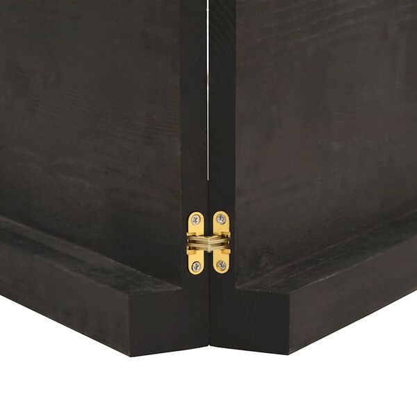 vidaXL V&auml;gghylla m&ouml;rkbrun 160x60x(2-6) cm behandlad massiv ek