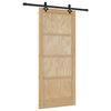 vidaXL Skjutd&ouml;rr ORKDAL Naturlig 86 x 198,5 cm Massiv furu