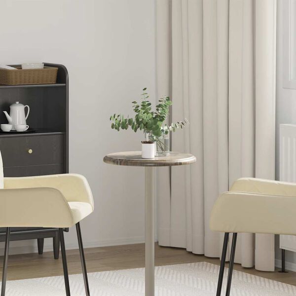 vidaXL Bordsskiva gr&aring; &Oslash;40x2,5 cm marmor