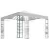 vidaXL Paviljong med ljusslinga LED 3x3 m vit