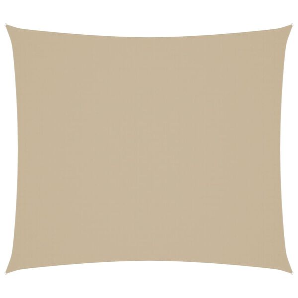 vidaXL Solsegel oxfordtyg rektangul&auml;rt 2x2,5 m beige