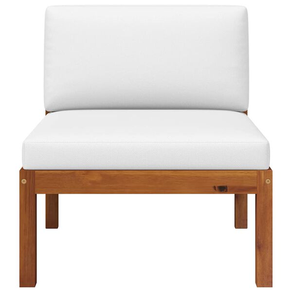 vidaXL 2-delad trädgårdsloungegrupp med kuddar trä akacia och rep