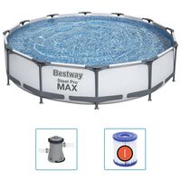 Bestway Pool Steel Pro MAX med tillbehör 366x76 cm