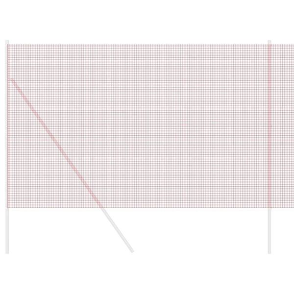 vidaXL Svetsat tr&aring;dst&auml;ngsel R&ouml;d 1.5 x 25 m