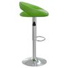 vidaXL Barstolar 2 st gr&ouml;n konstl&auml;der
