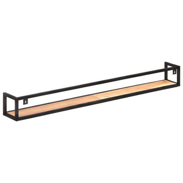 vidaXL Vägghyllor 2 st 160 cm massivt akaciaträ