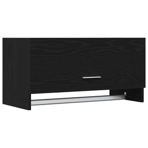 vidaXL Garderob Svart Ek 70 x 32,5 x 35 cm Konstruerat tr&auml;