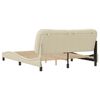 vidaXL Bed Frame without Mattress "Hvar" Cream 160x200 cm Fabric