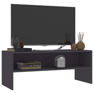 vidaXL TV-bänk grå 100x40x40 cm konstruerat trä