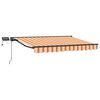 vidaXL Manuell markisram med LED-lampor 2,5 x 2 m