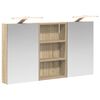 vidaXL Badrumssk&aring;psset 3 st 90 x 10,5 x 50 cm Konstruerat tr&auml;