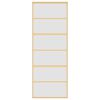 vidaXL Skjutd&ouml;rr guld 76x205 cm frostat ESG-glas och aluminium