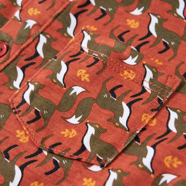 Skjorta för barn ljusorange 116