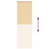 vidaXL Rullgardin m&ouml;rkl&auml;ggningsbeige 55x150 cm tyg bredd 50,7 cm