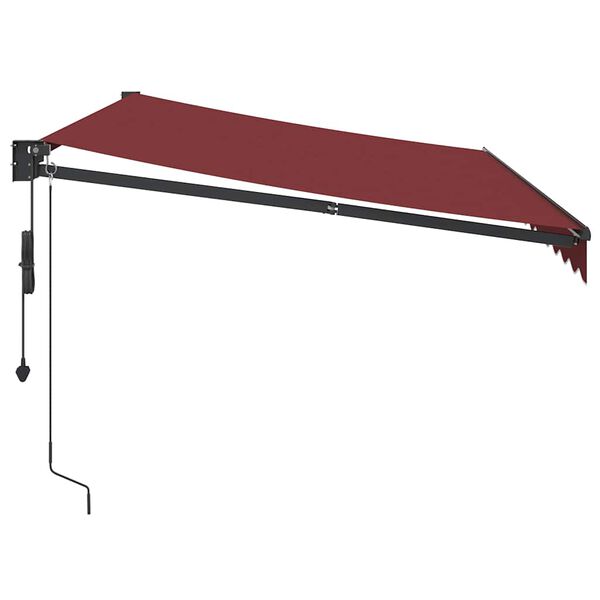 vidaXL Markis automatiskt inf&auml;llbar vinr&ouml;d 350x250 cm