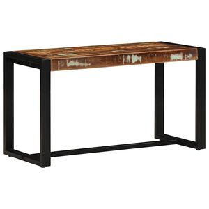 vidaXL B&auml;nk flerf&auml;rgad 80x35x45 cm massivt tr&auml; &aring;tervunnet