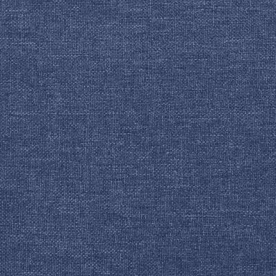 vidaXL Ramsäng med madrass blå 90x190 cm tyg