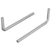 vidaXL Sexkantnyckel 2 pcs Silver 32 x 86 mm St&aring;l