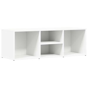 vidaXL Skof&ouml;rvaringsb&auml;nk vit 105x35x35 cm konstruerat tr&auml;