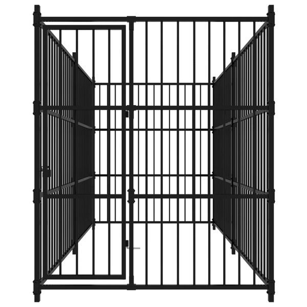 vidaXL Hundgård för utomhusbruk 300x150x185 cm