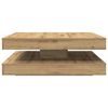 vidaXL Soffbord 360 grader vridbart artisan ek 90x90x34,5 cm