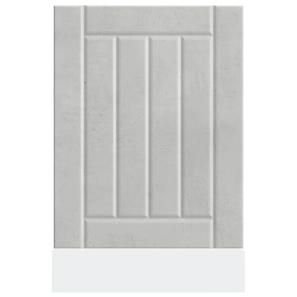 vidaXL Diskmaskinspanel Lucca betonggr&aring; konstruerat tr&auml;