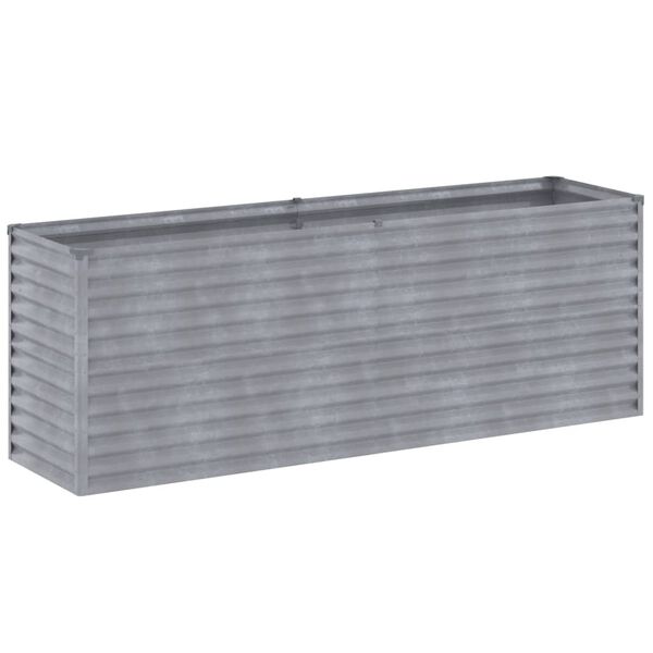 vidaXL Upph&ouml;jd tr&auml;dg&aring;rdsb&auml;dd 196x50x69 cm cortenst&aring;l