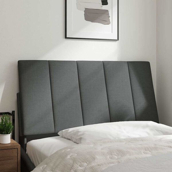 vidaXL Headboard Cushion "Hanko" Dark Grey 100 cm Fabric