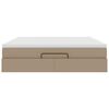 vidaXL Ottoman sängram med madrass cappuccino 160x200 cm konstläder