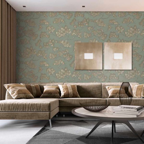 DUTCH WALLCOVERINGS Tapet tall gr&ouml;n