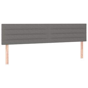 vidaXL S&auml;nggavlar m&ouml;rkgr&aring; 180x5x78/88 cm tyg