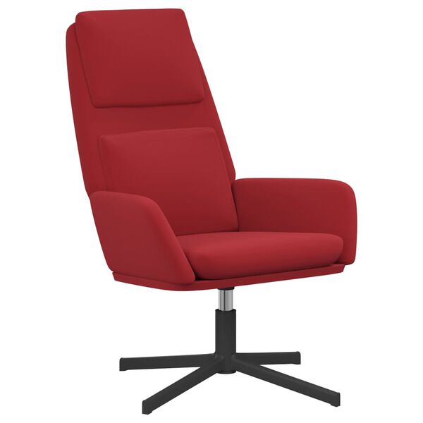 vidaXL Vilstol vinr&ouml;d sammet
