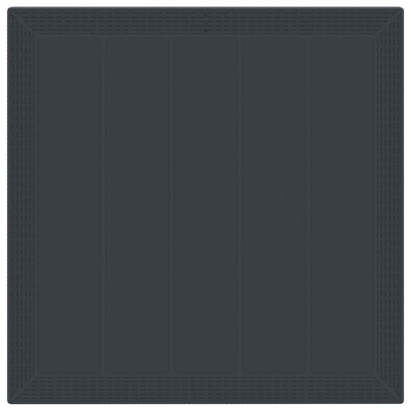 vidaXL Tr&auml;dg&aring;rdsm&ouml;belset 3 pcs Antracit Polypropylen