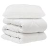 vidaXL T&auml;ckeset med kudde 2 st Vit Mikrofiber