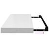 vidaXL Sv&auml;vande v&auml;gghylla vit h&ouml;gglans 60x23,5x3,8 cm MDF