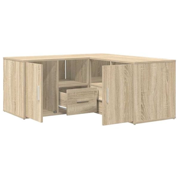 vidaXL H&ouml;rnsk&aring;p sonoma-ek 160x40x45 cm konstruerat tr&auml;