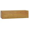 vidaXL V&auml;ggmonterat badrumssk&aring;p 110x45x30 cm massiv teak